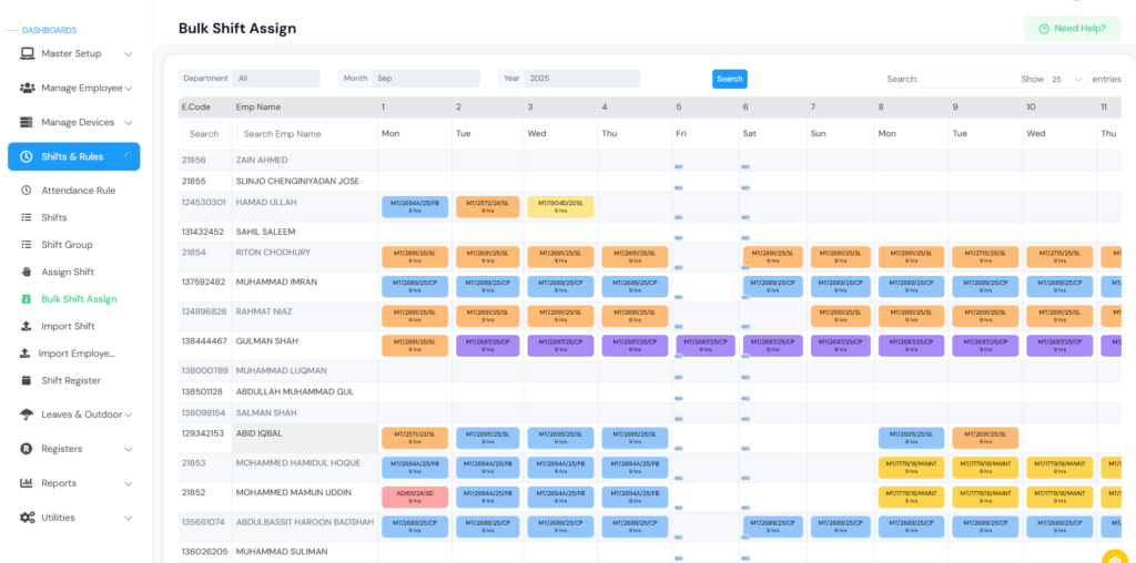 Shift Management Software – Timetaag
